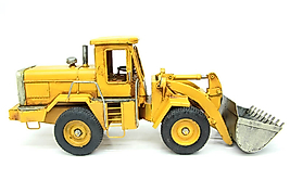 Dekoratif metal buldozer iş makinesi