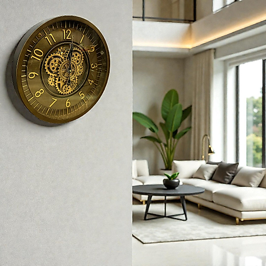 60cm çarklı ithal duvar saati