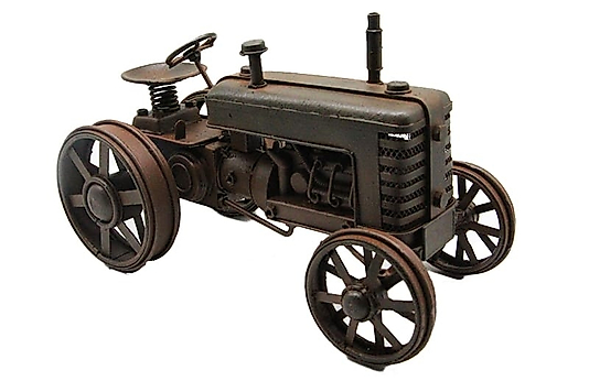 Dekoratif metal retro traktör