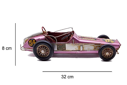 Dekoratif pembe metal araba