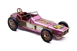 Dekoratif pembe metal araba