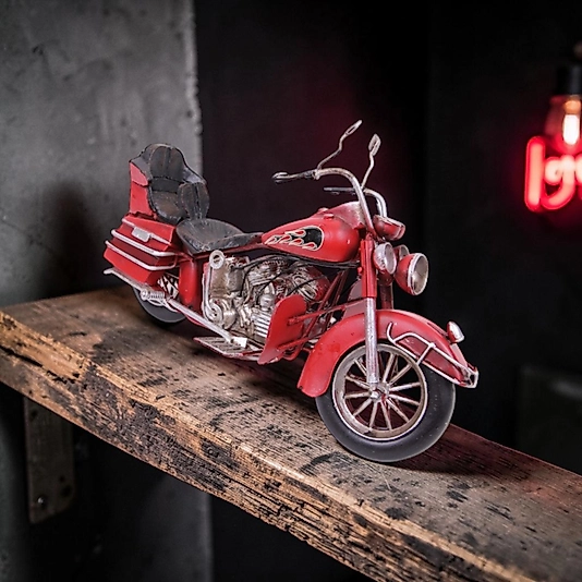 Dekoratif metal chopper motorsiklet