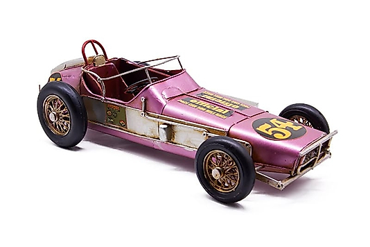 Dekoratif pembe metal araba