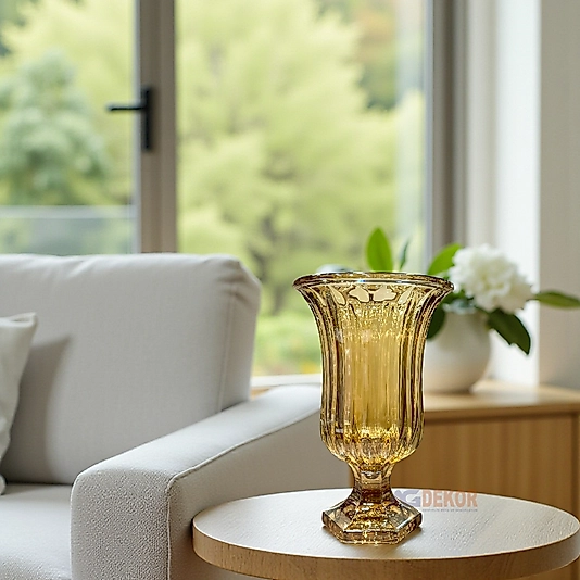 Gold kristal cam vazo