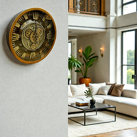 60cm çarklı ithal duvar saati