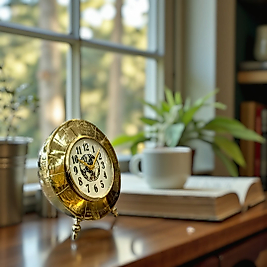 Pirinç metal ithal masa saati