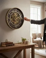 60cm çarklı ithal duvar saati — görsel 3