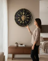 80cm çarklı ithal duvar saati — görsel 6