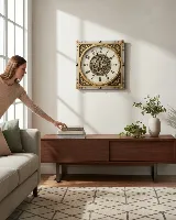 80cm çarklı ithal duvar saati — görsel 5