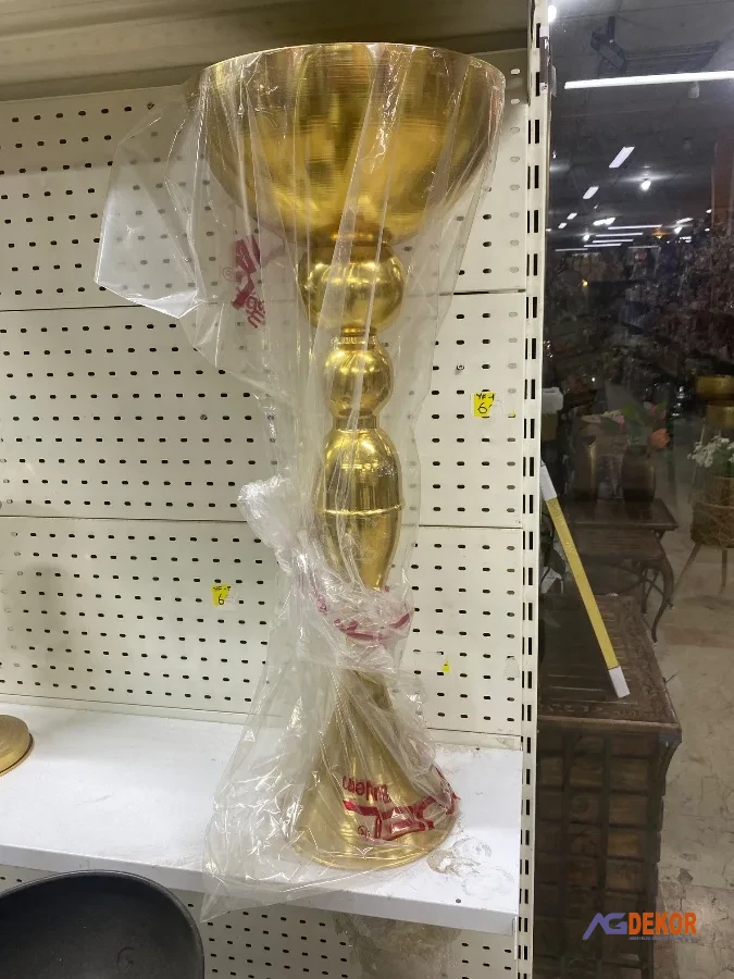 85cm kadeh vazo (altın)
