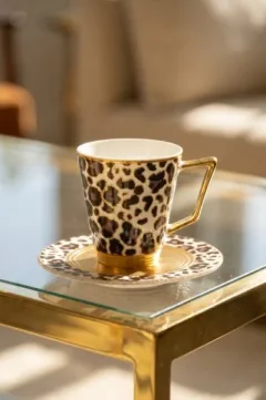 Claudia 6 Kişilik Porselen Kahve Fincanı Takımı - 90 ml — görsel 3