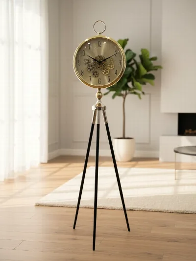 Ayaklı tripod çarklı saat