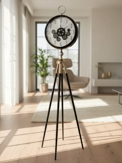 Ayaklı tripod çarklı saat