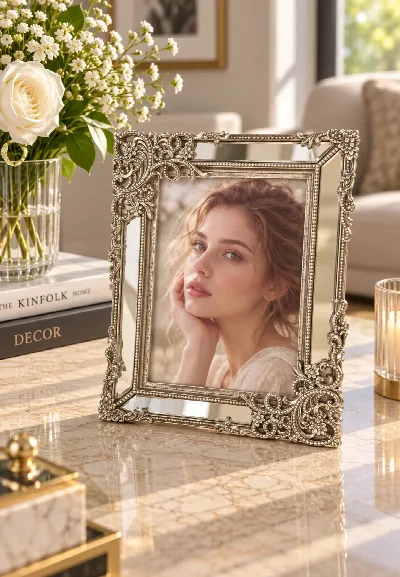 Aynalı gümüş çerçeve (5x7)