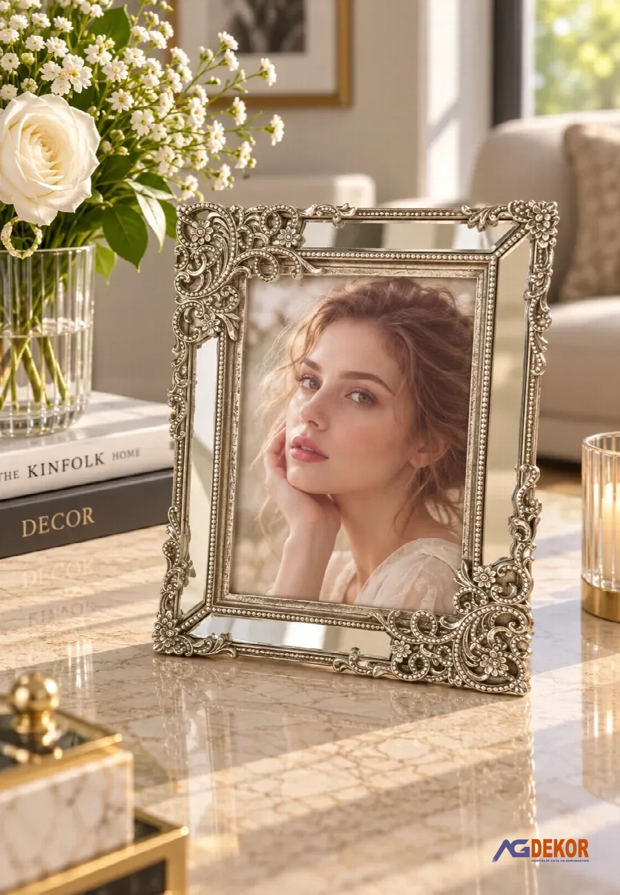 Aynalı gümüş çerçeve (5x7)