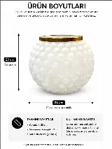 Bubble ithal cam vazo — görsel 6