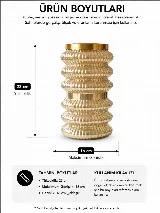 22cm lüks cam vazo — görsel 6