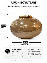 Büyük boy ithal ufo cam vazo — görsel 5