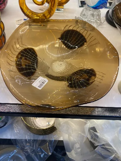 Dekor cam tabak 38cm