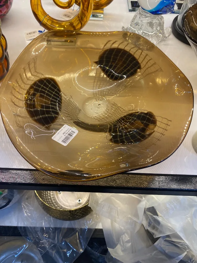 Dekor cam tabak 38cm