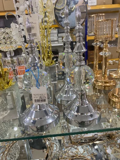 Dekoratif kesme cam 3'lü küre