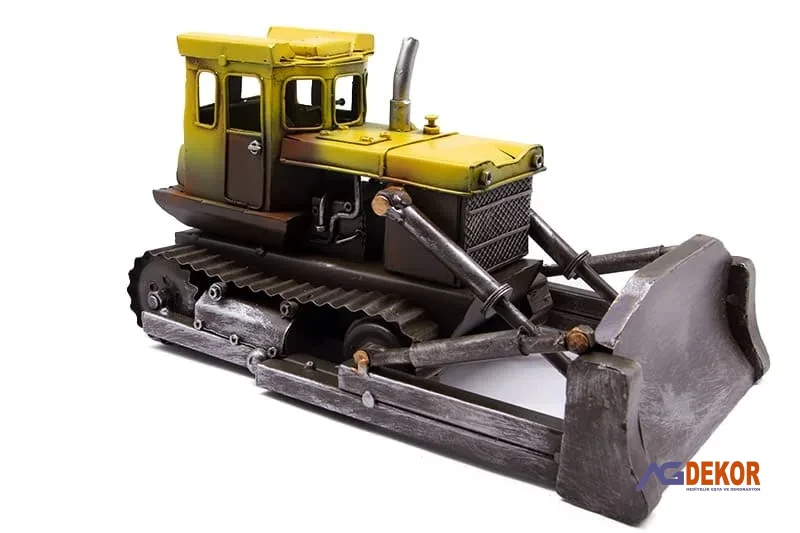 Dekoratif metal buldozer