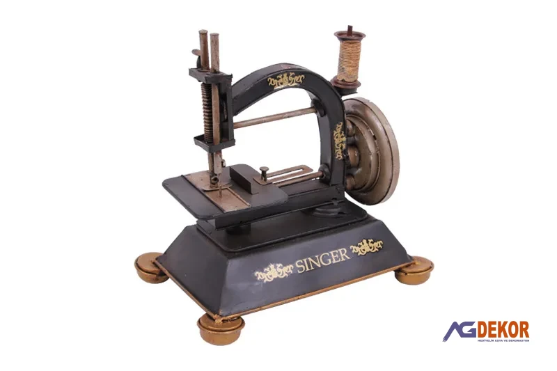 Dekoratif metal dikiş makinesi