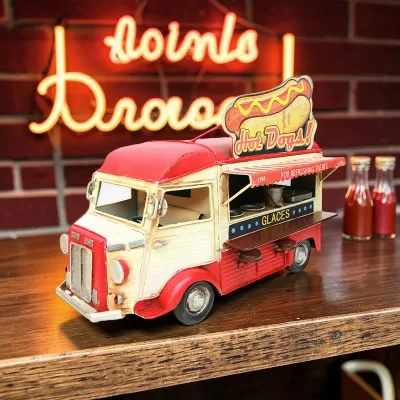 Dekoratif metal fastfood arabası