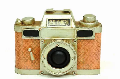 Dekoratif metal fotoğraf makinesi