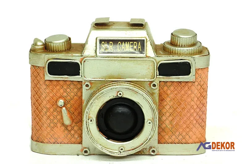 Dekoratif metal fotoğraf makinesi