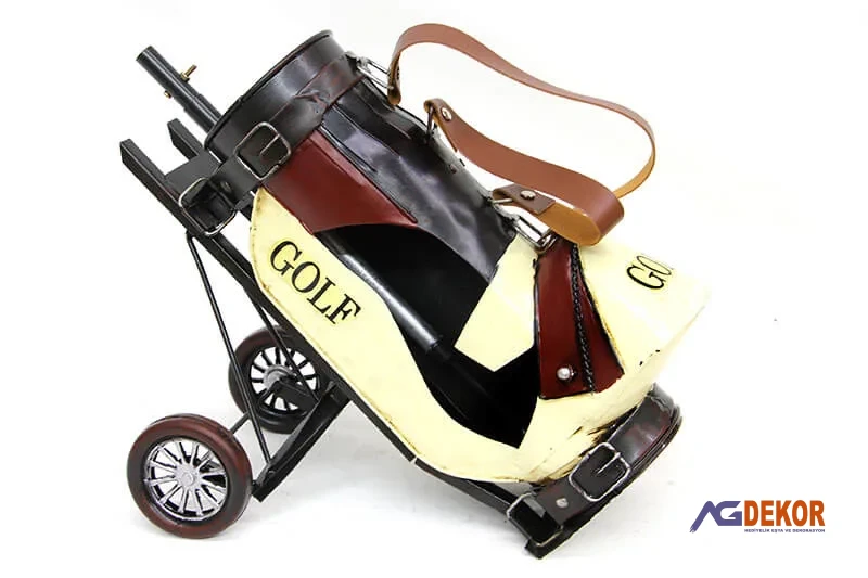 Dekoratif metal golf arabası