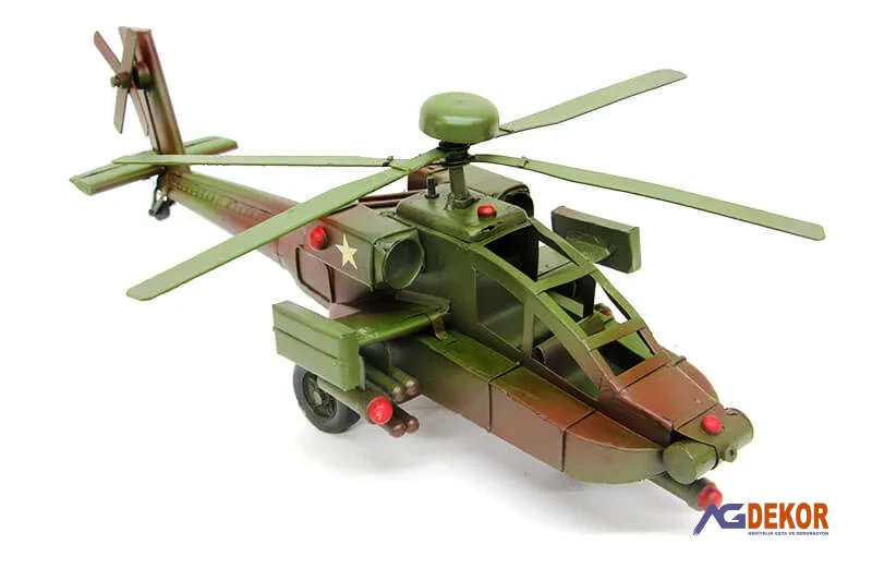 Dekoratif metal helikopter