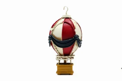 Dekoratif metal kırmızı beyaz balon