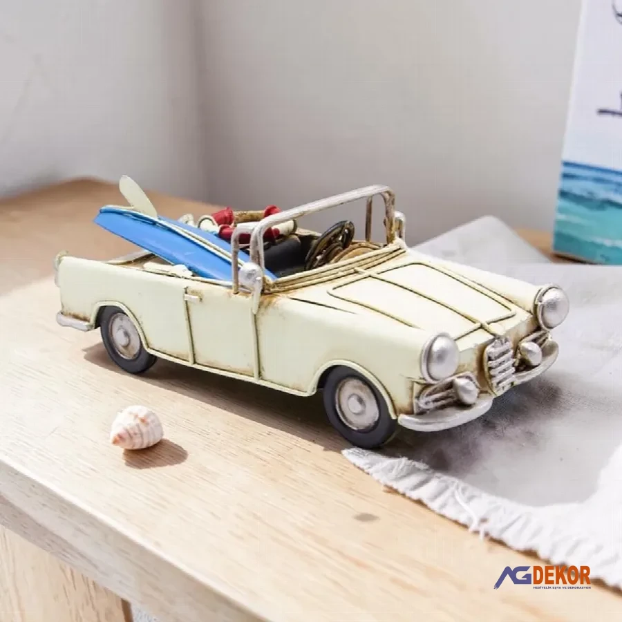 Dekoratif metal klasik cabrio araba