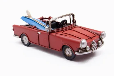 Dekoratif metal klasik cabrio araba