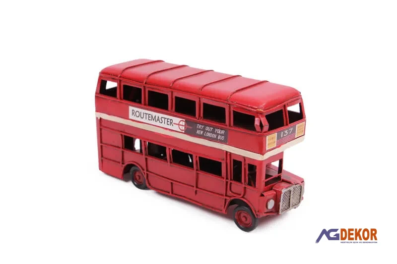 Dekoratif metal Londra şehir otobüsü