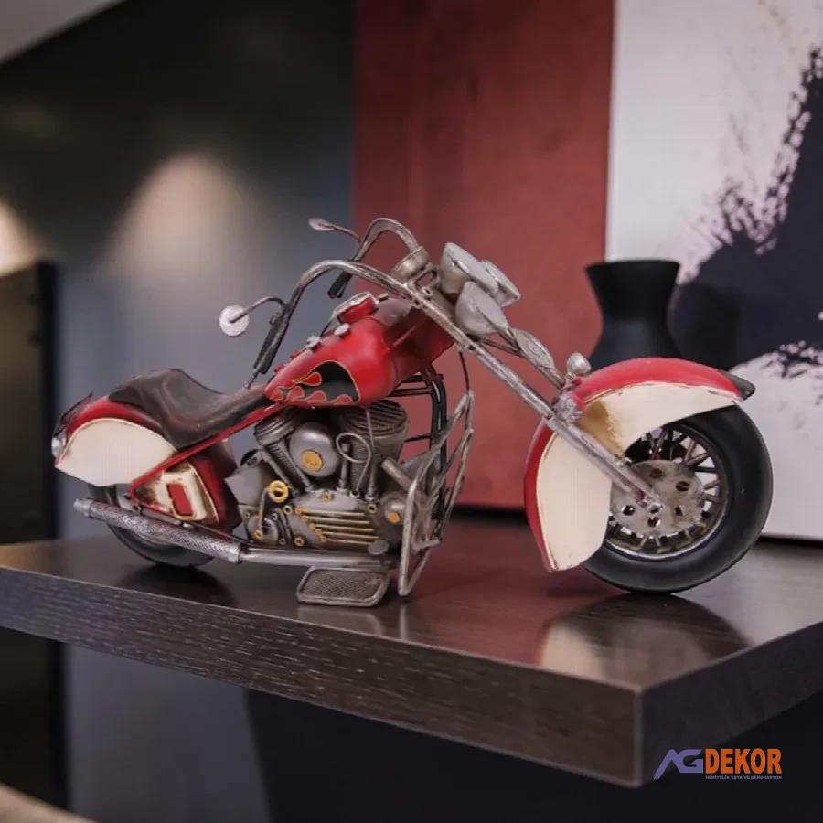 Dekoratif metal motorsiklet