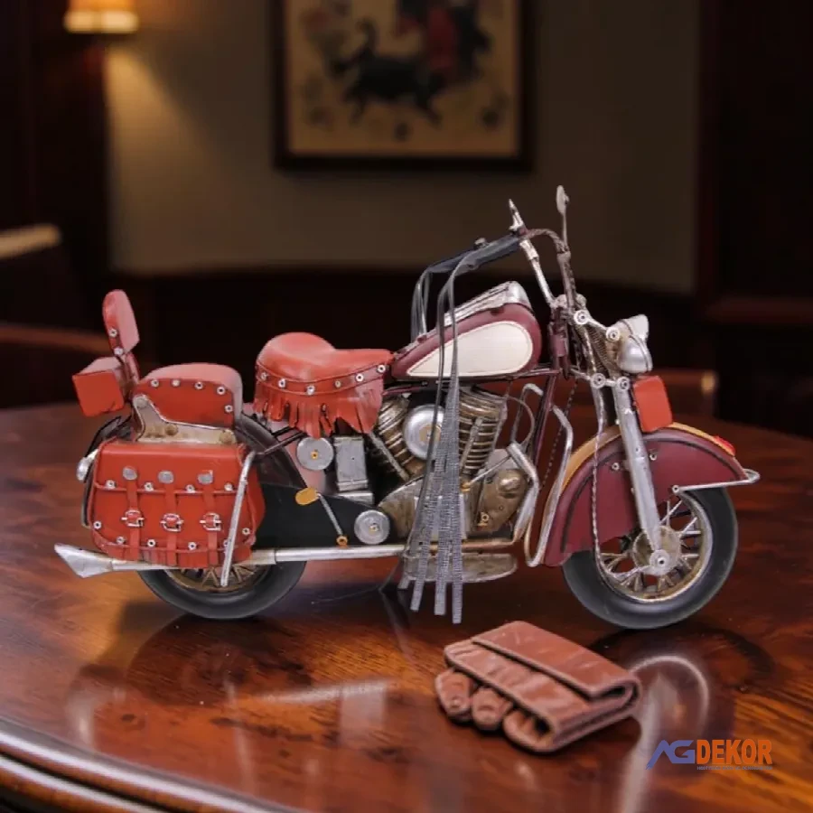 Dekoratif metal motorsiklet