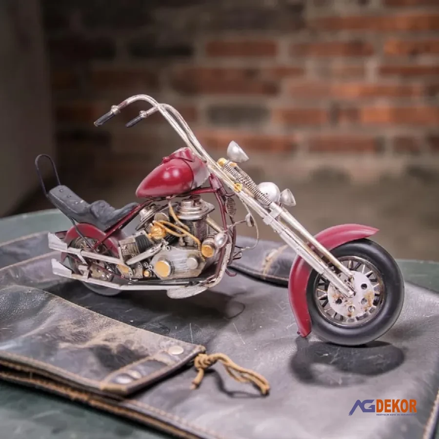 Dekoratif metal motorsiklet