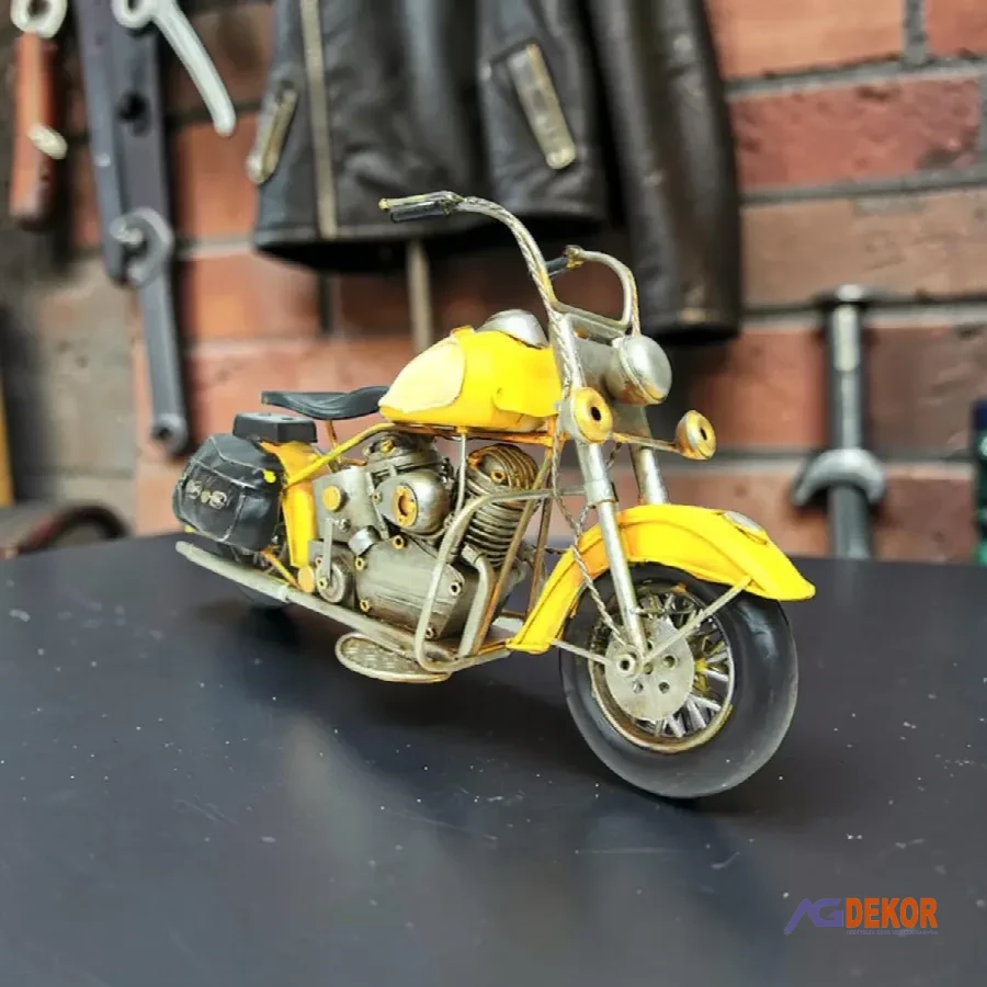 Dekoratif metal motorsiklet