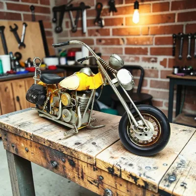 Dekoratif metal motorsiklet