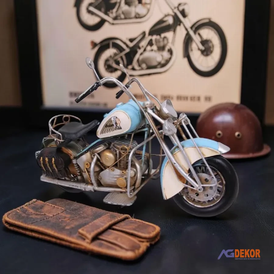 Dekoratif metal motorsiklet
