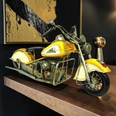 Dekoratif metal motorsiklet