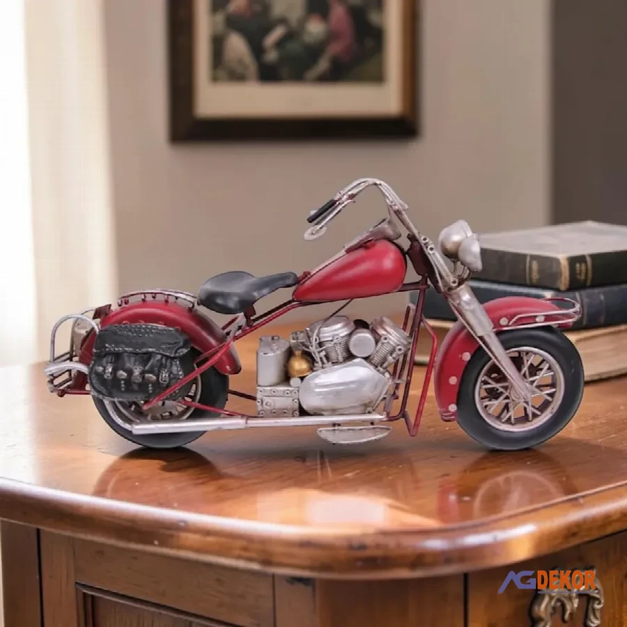 Dekoratif metal motorsiklet