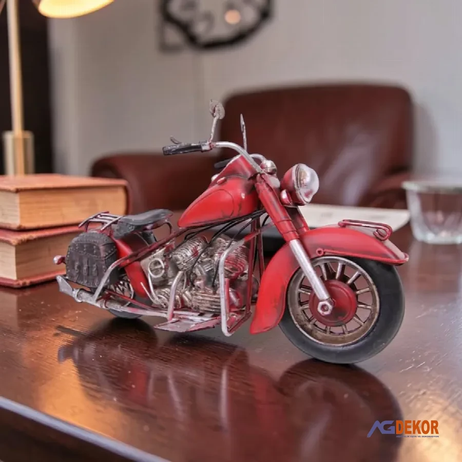 Dekoratif metal motorsiklet