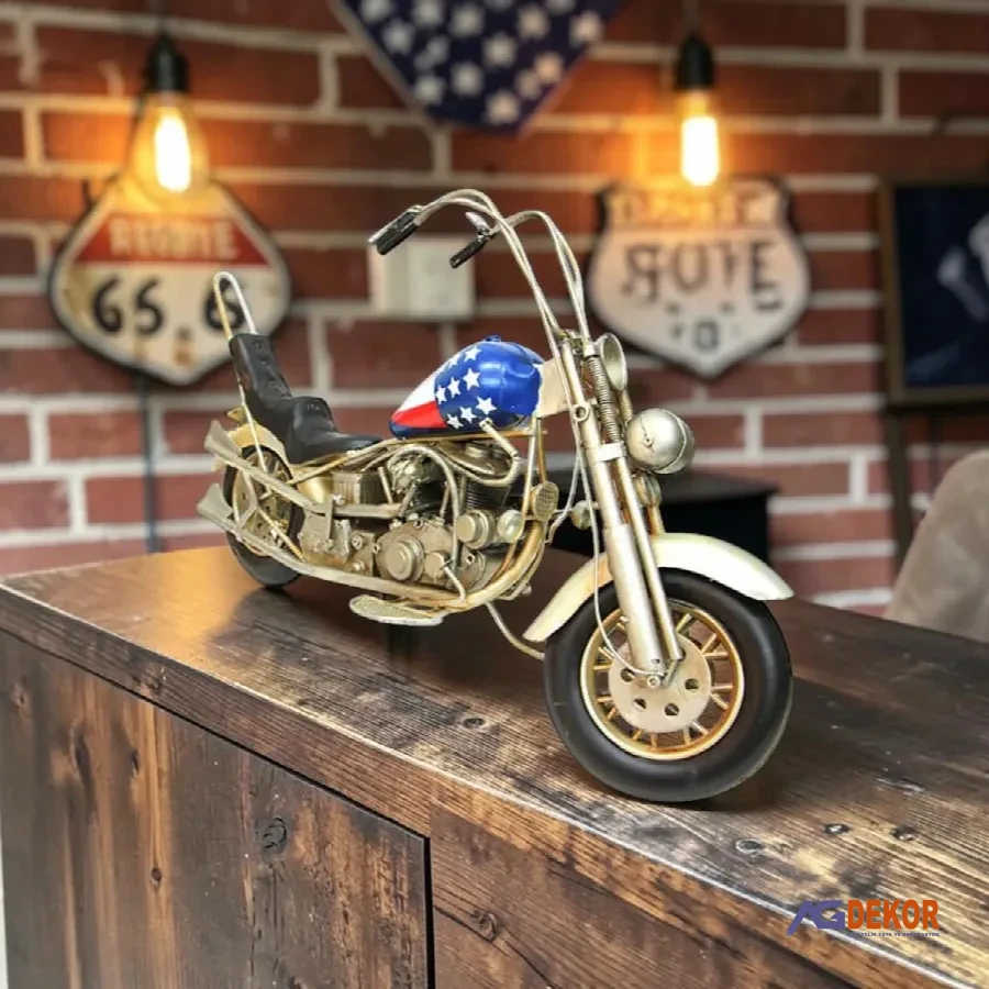Dekoratif metal motosiklet