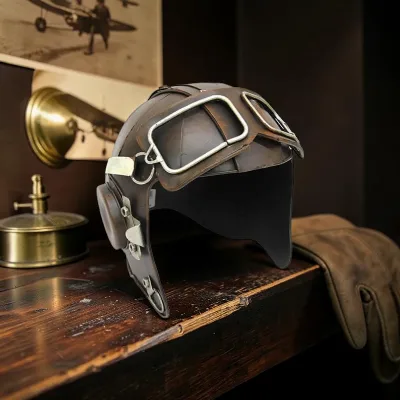 Dekoratif metal pilot kaskı