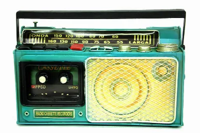 Dekoratif metal radyo kumbara