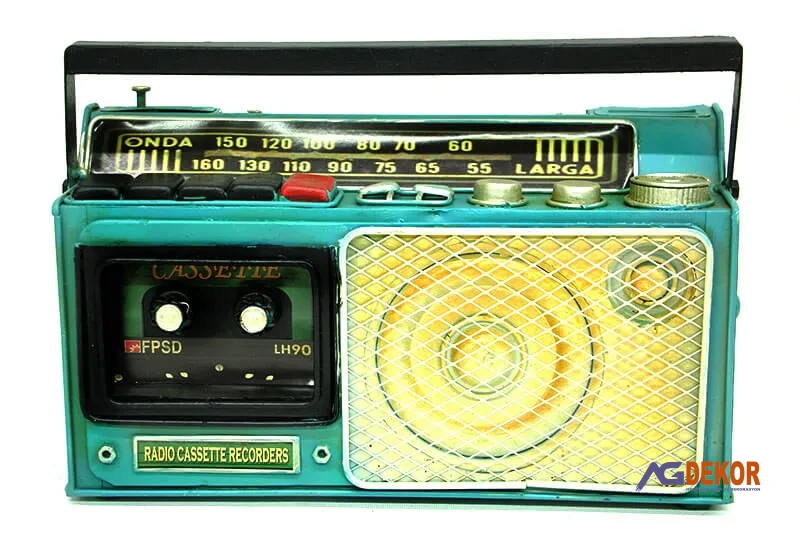 Dekoratif metal radyo kumbara