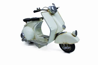Dekoratif metal scooter
